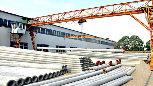 電桿生產(chǎn)廠區(qū)