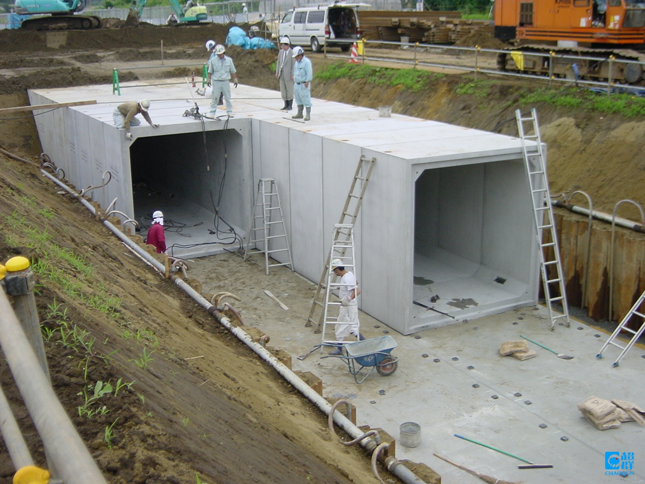 箱涵施工現(xiàn)場(chǎng)